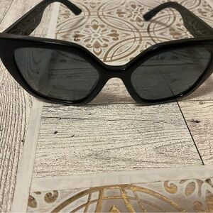 Prada Milano cat eyes black sunglasses made in Italy